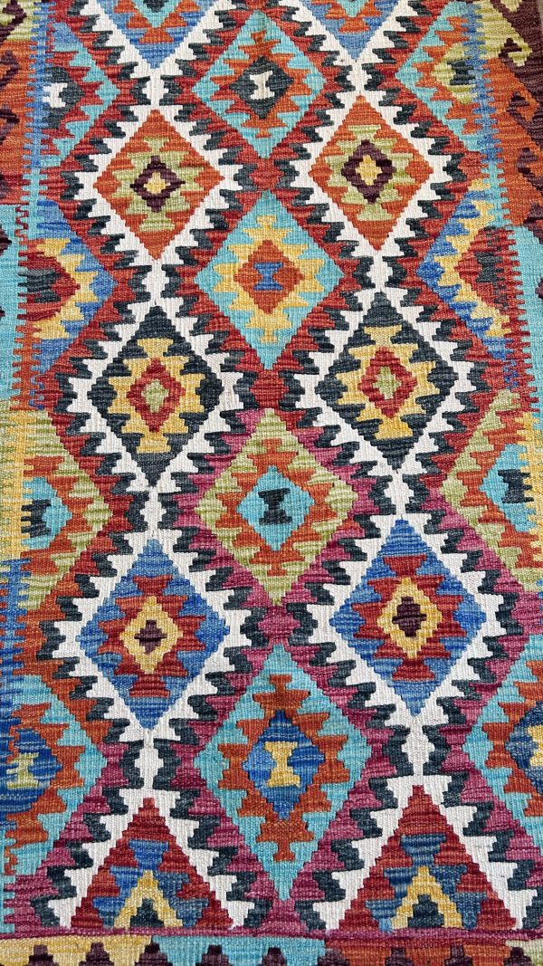 Runner, Handmade Wool Kilim Runner, 10.3 x 3