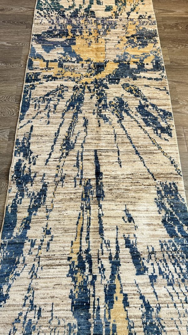 Moroccan Sunrise, Area runner Rug – 10x2.9 ft Handwoven