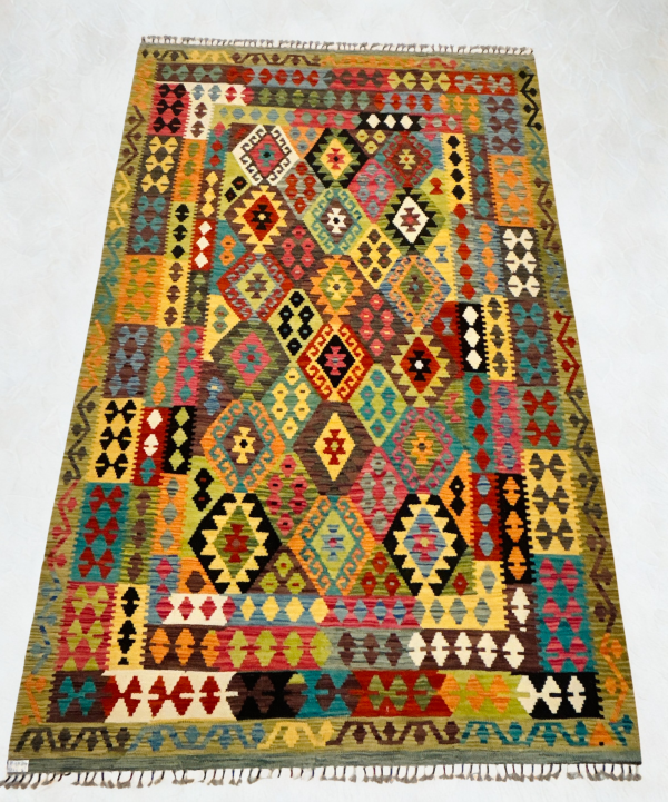 Authentic Afghan Kilim – Handwoven Art for Your Home Approx. (7 x 10)
