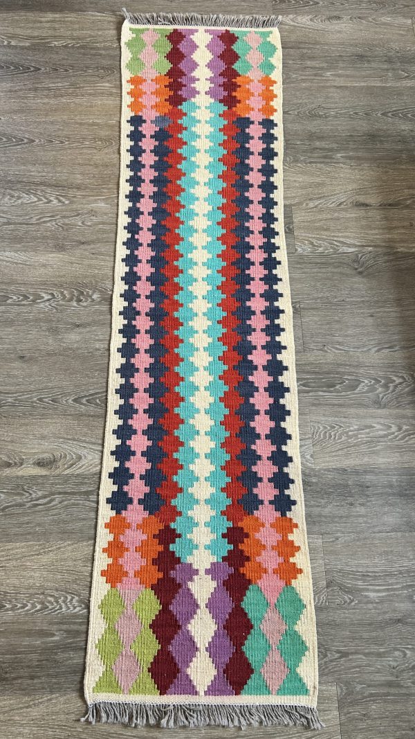 Table Runner – Vibrant Geometric Elegance (1.9 ft x 6.9 ft)