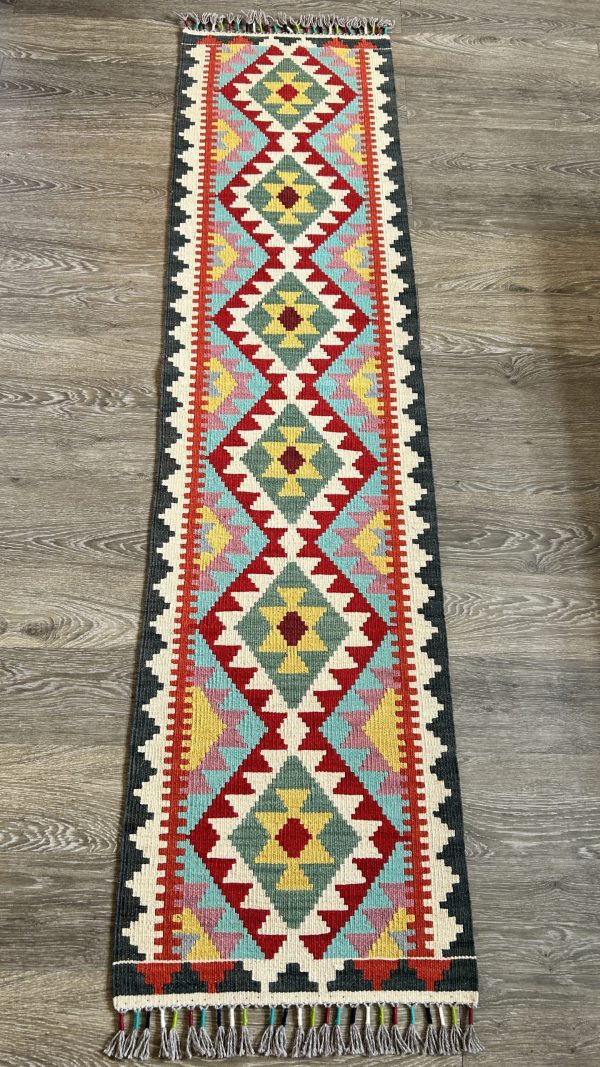 Table Runner – Vibrant Geometric Elegance (1.9 ft x 6.9 ft)