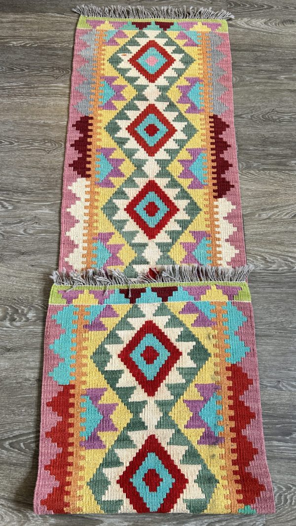Table Runner – Vibrant Geometric Elegance (1.9 ft x 6.9 ft)
