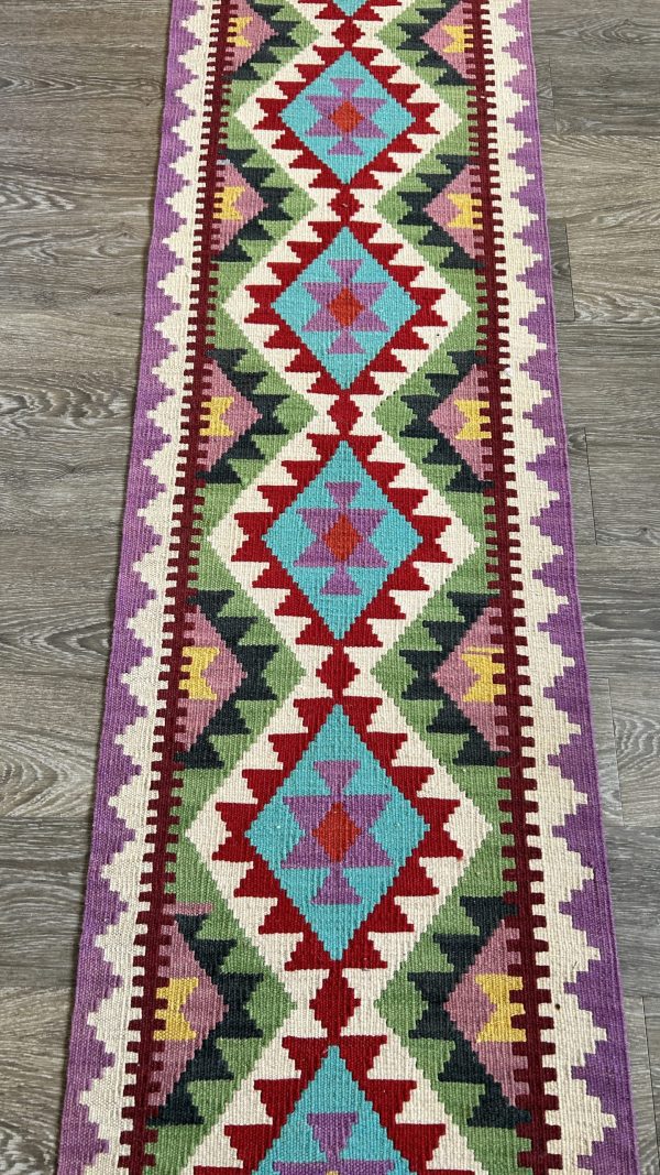 Table Runner – Vibrant Geometric Elegance (1.9 ft x 6.9 ft)