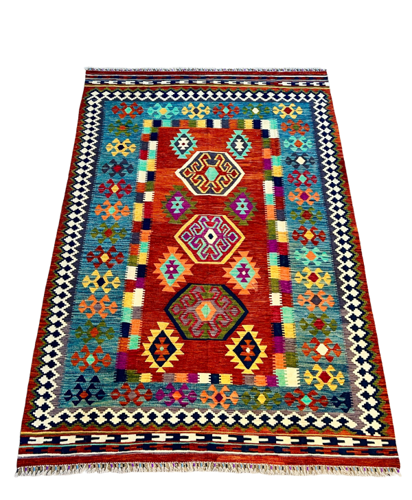 7x10 Genuine Afghan Handwoven Kilim