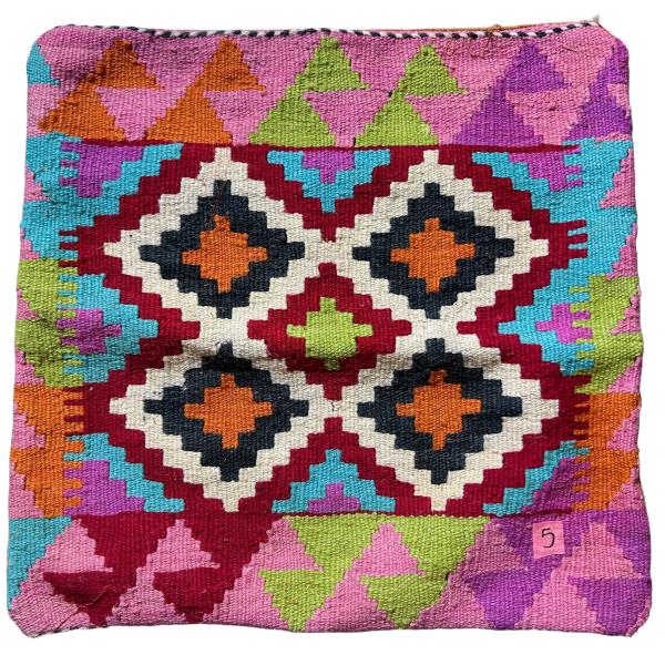 Handmade Kilim Cushion Cover (18x18 inches)