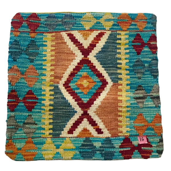 Handmade Kilim Cushion Cover (18x18 inches)