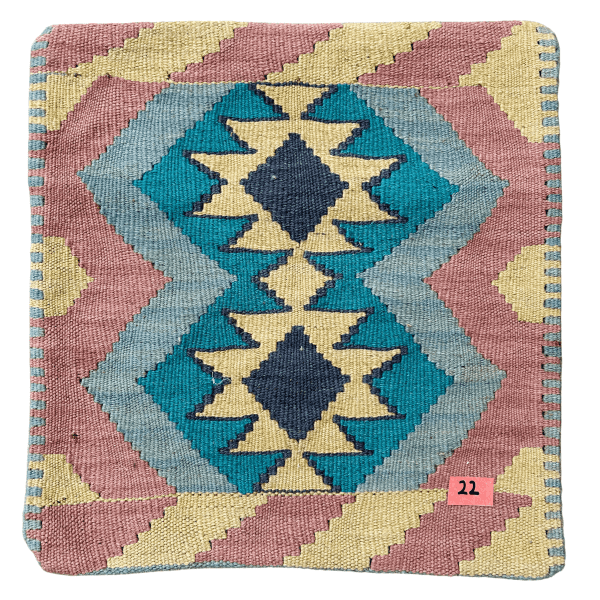 Handmade Kilim Cushion Cover (18x18 inches)