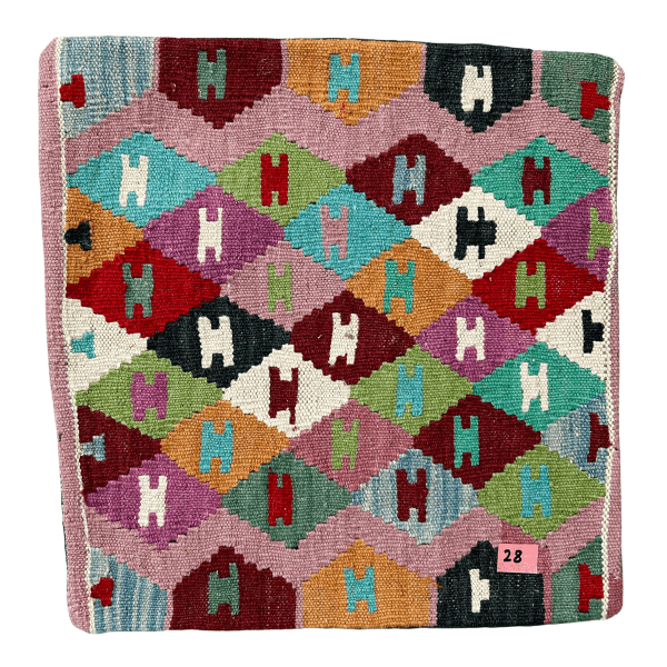 Handmade Kilim Cushion Cover (18x18 inches)