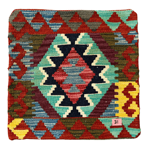 Handmade Kilim Cushion Cover (18x18 inches)