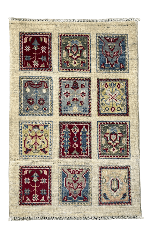 Persian Rug, 2x3, Unique Patterns, Handwoven Afghan Rug