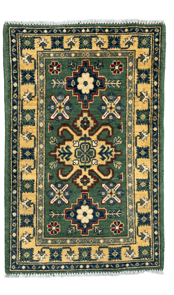 Artisan Afghan 2x3 Rug – Authentic Handwoven Wool Decor