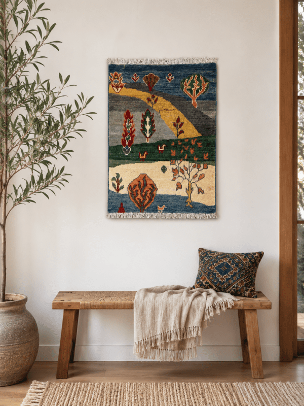 Nature's Story – Handmade Wool Accent Rug (2x3)